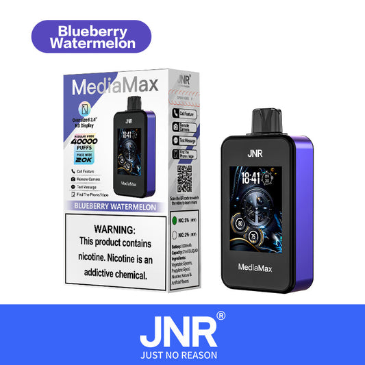 Puff 40k Taff Vape Jetable JNR MediamaxBlueberry Watermelon