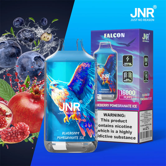 JNR Falcon Puff 16k Taff Blueberry Pomegranate Ice