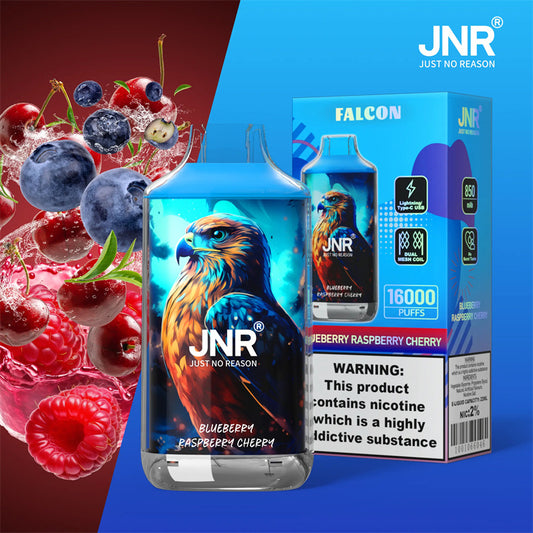 JNR Falcon 16 000 Bouffées Cigarette électronique Blueberry Raspberry Cherry