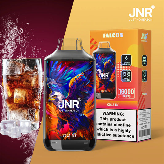 JNR Falcon 16K Puff Cigarette électronique jetable Cola Ice