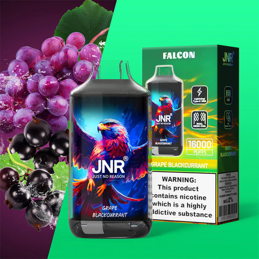 JNR Puff 16000 Taff Cigarette électronique Jetable Grape Blackcurrant