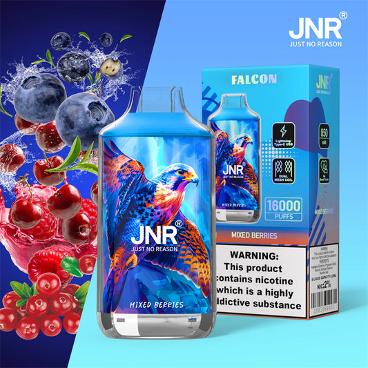 Puff JNR Faclon 16K Puffs 16000 Taff Mixed Berries Cigarette électronique Jetable