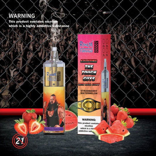 Puff 10K Cigarettes électroniques Jetable Strawberry Watermelon Randm Tornado 10000