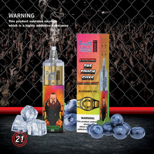 Randm Tornado Puff 10000 Taff Blueberry Ice Cigarette électronique