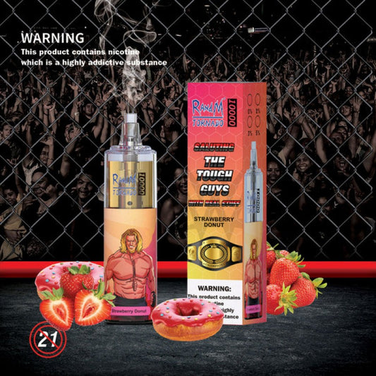 Strawberry Donut - Puff 10000 Taff Randm 10k Puffs Cigarette électronique