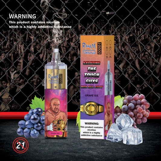 Grape Ice - Randm 10000 Puff 10k Taff Cigarette électronique Jetable
