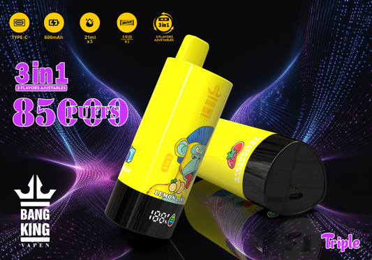Prix Puff 85000 Taff Vape Jetable Triple Gout with Rechargeable Batterie