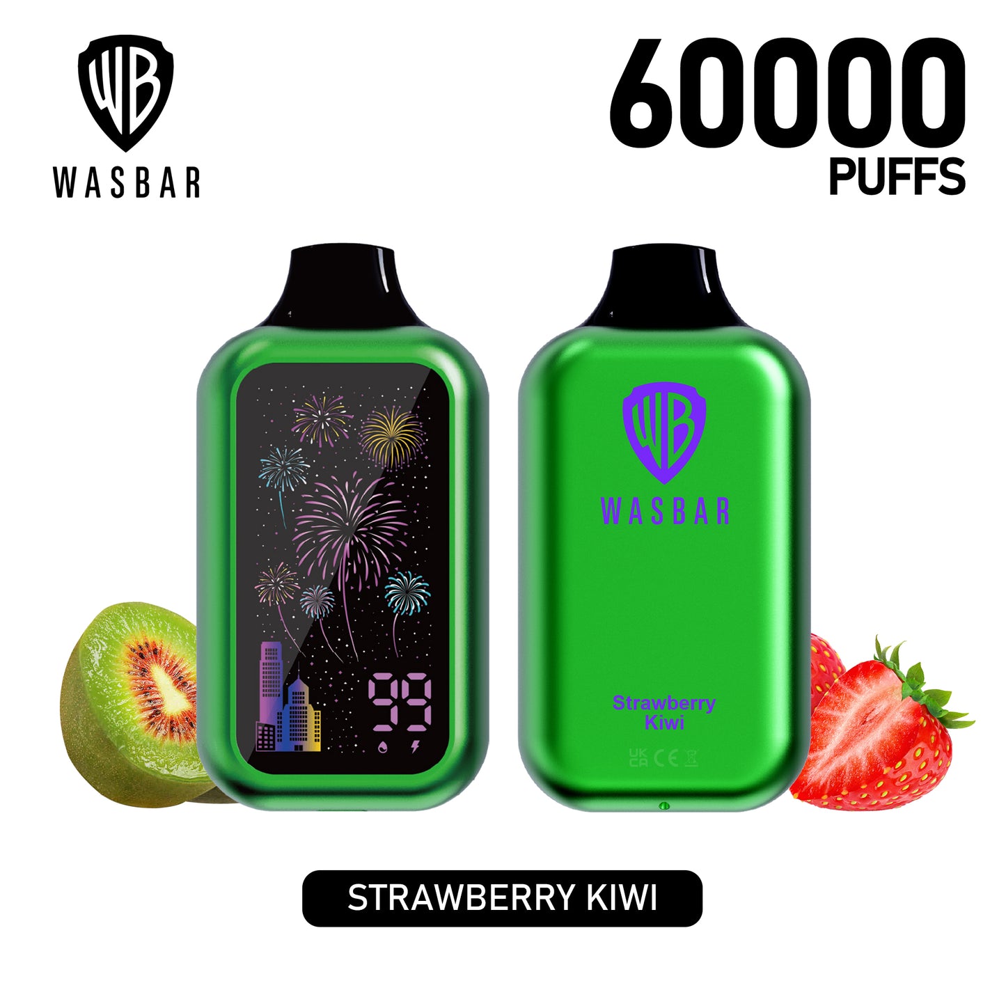 Puff WASBAR 60K Taff Strawberry Kiwi
