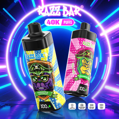 650 mAh rechargeable Razz Bar NEW 40K Taff