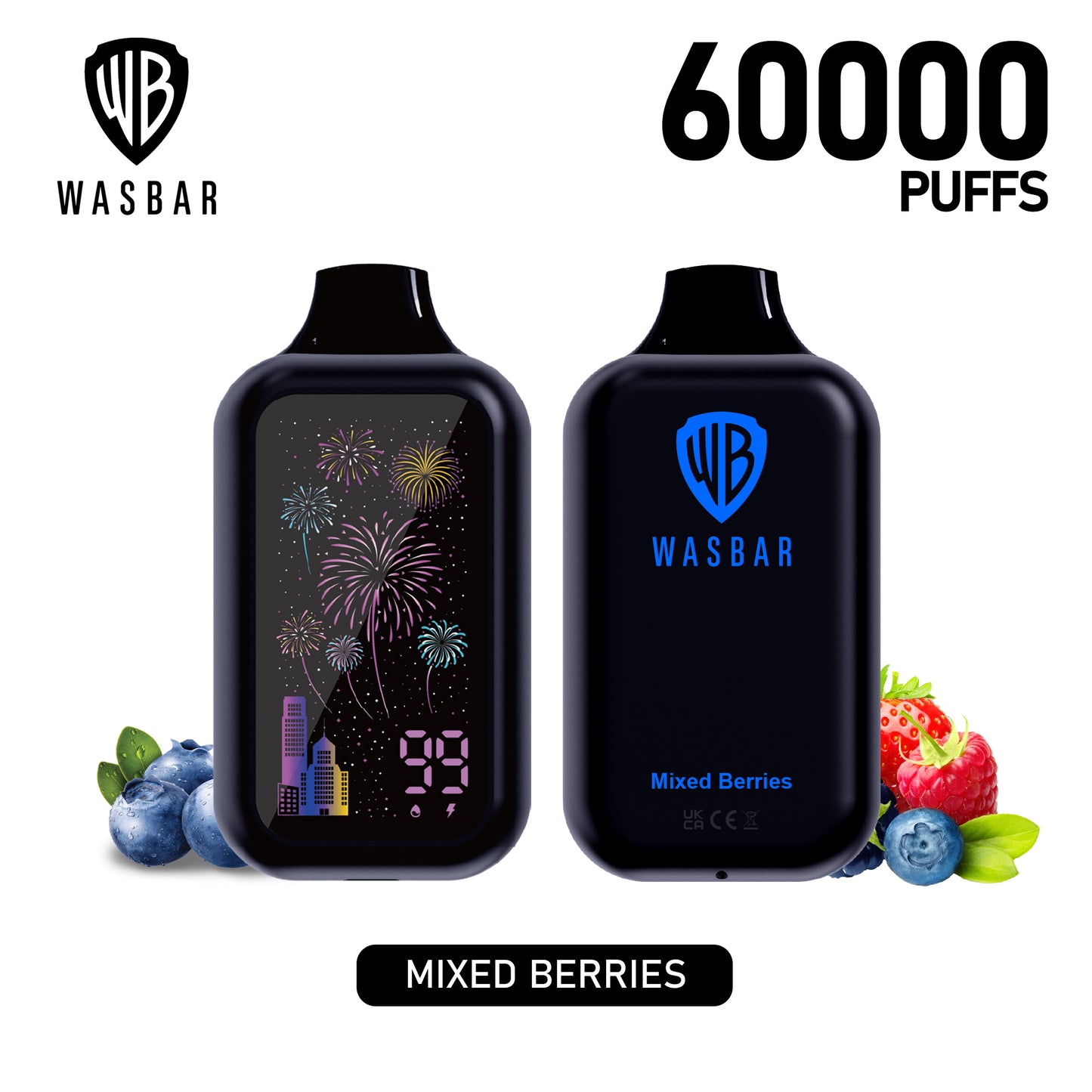 WASBAR Vape 60K Taff Mixed Berries