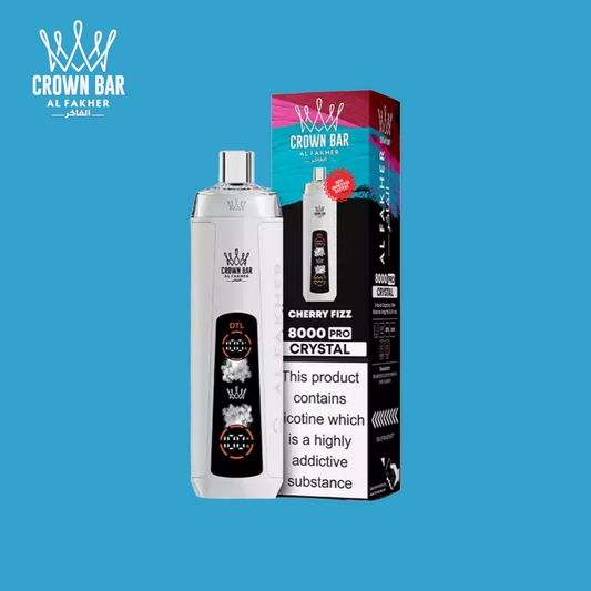 Puff Al Fakher Crown Bar 8000 Taff Cherry Fizz
