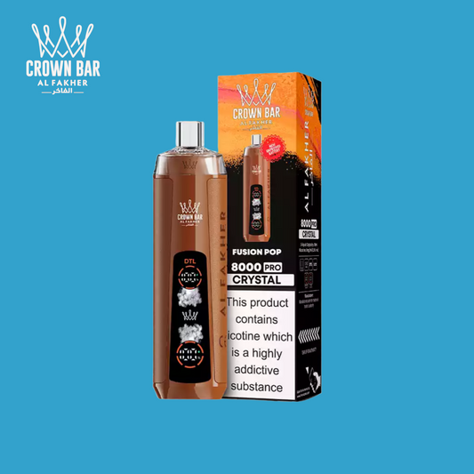 Al Fakher Crown Bar 8000 Crystal – Fusion Pop