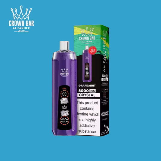 600 mAh Al Fakher Vape 8000 Puffs Grape Mint