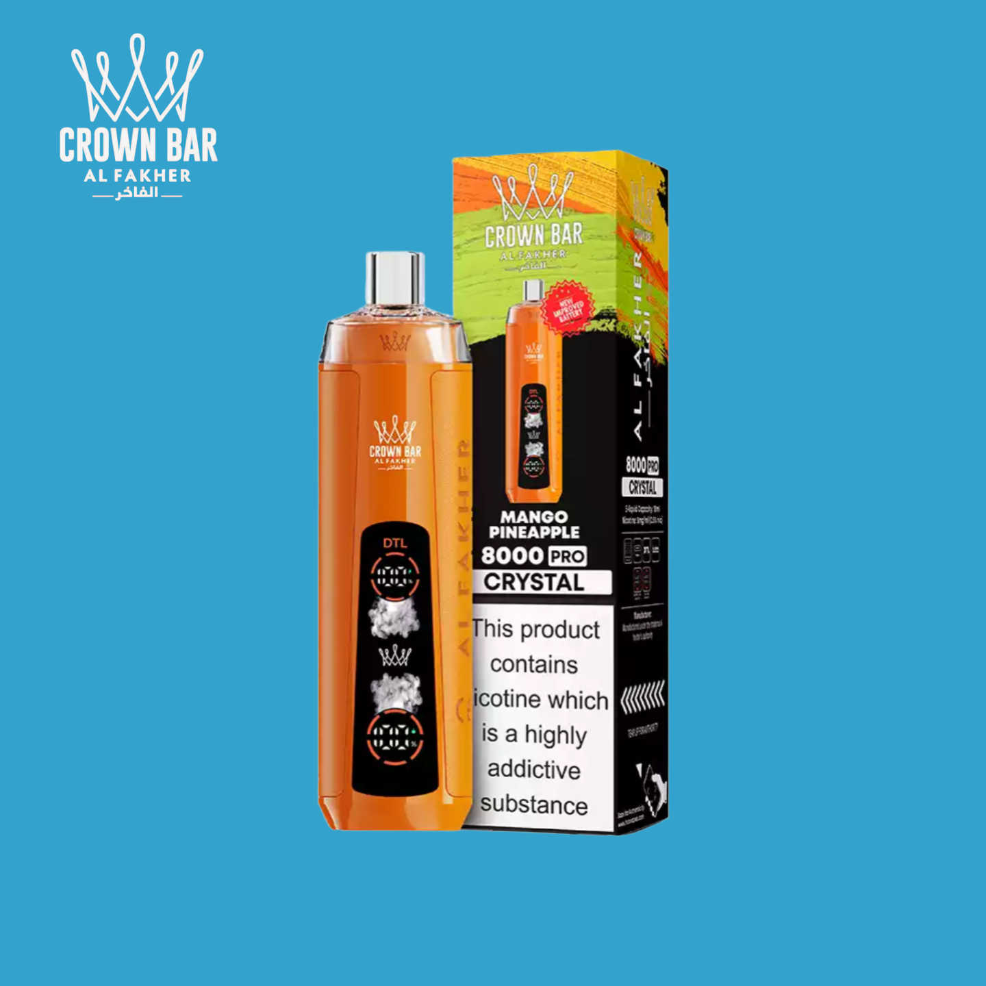 Puff Al Fakher 8000 Taff Mango Pineapple