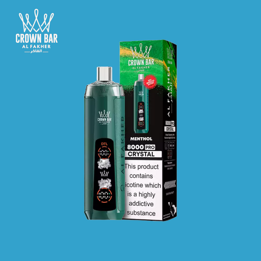Al Fakher Vape Crown Bar 8000 Crystal Menthol