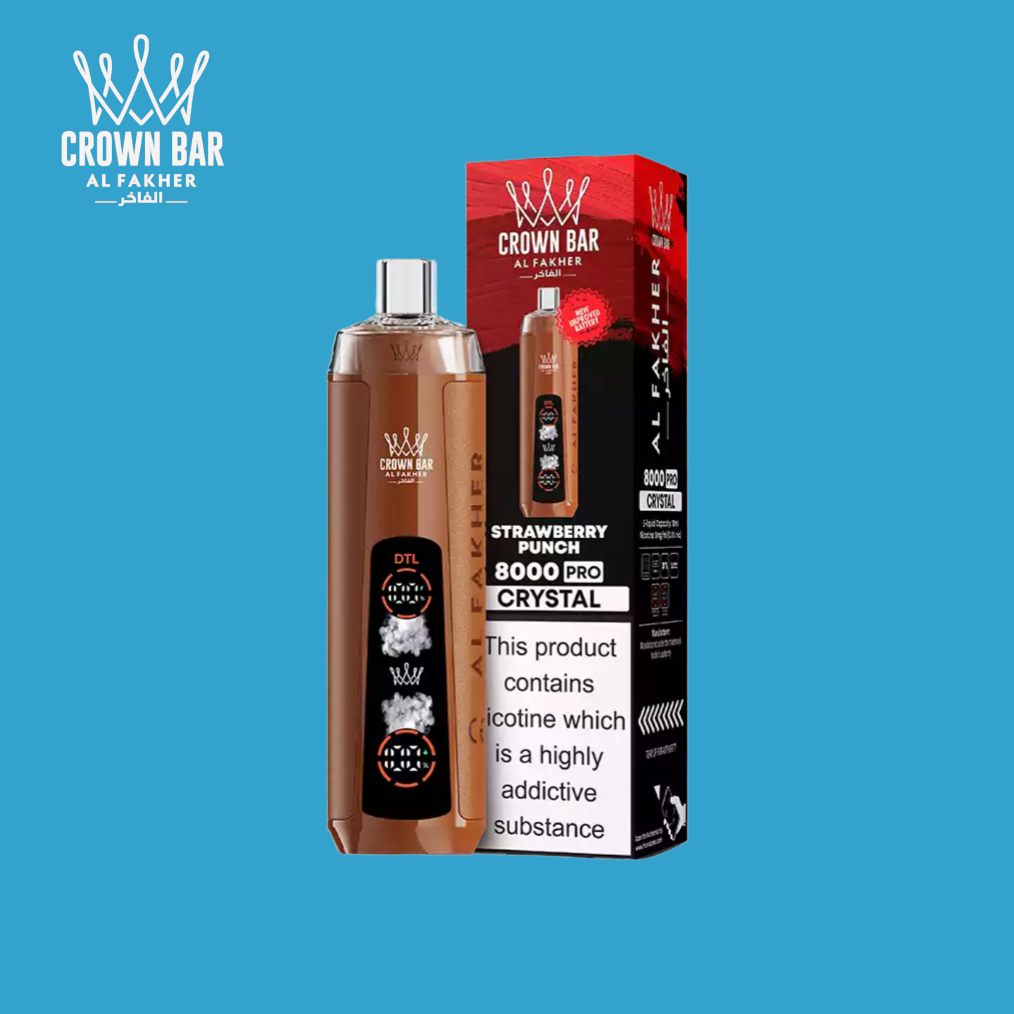 Al Fakher Vape 8000 Taff Strawberry Punch