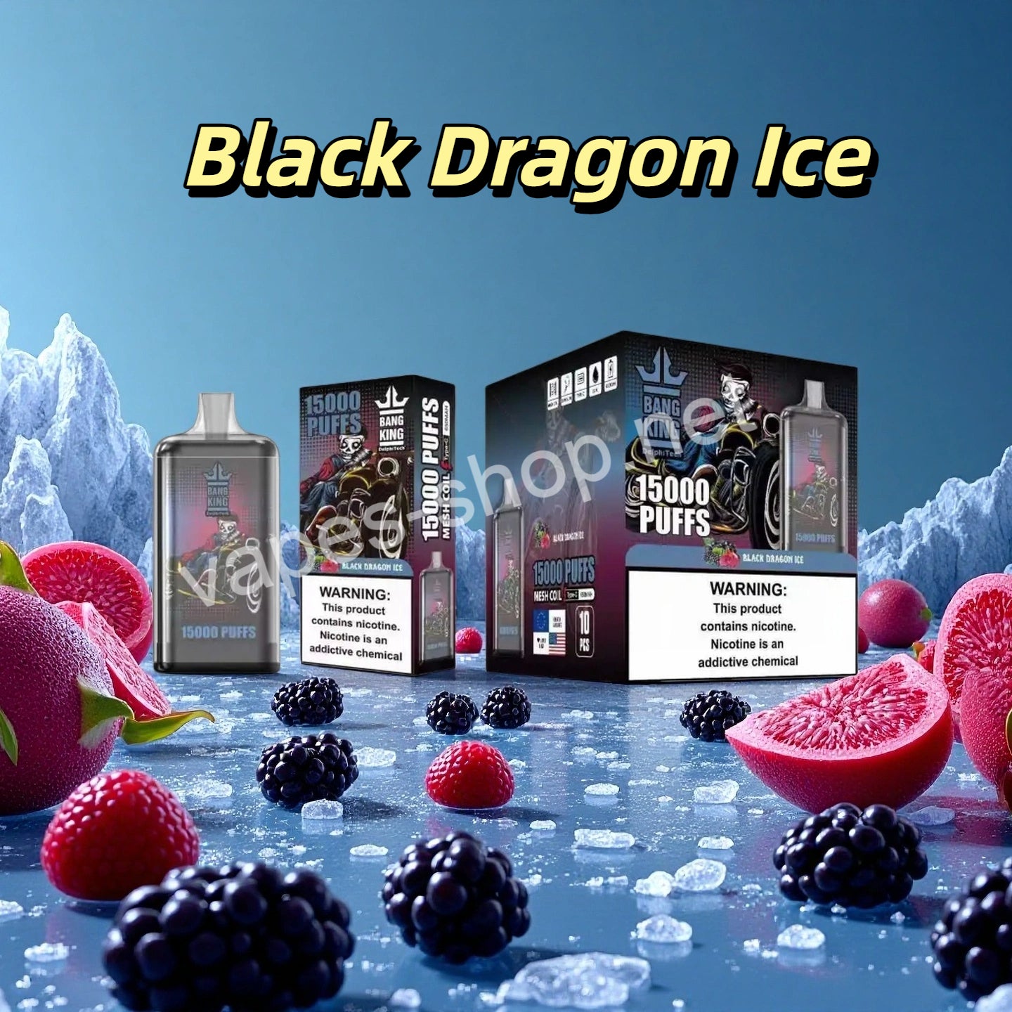 Black Dragon Ice Puff Bang King 15K