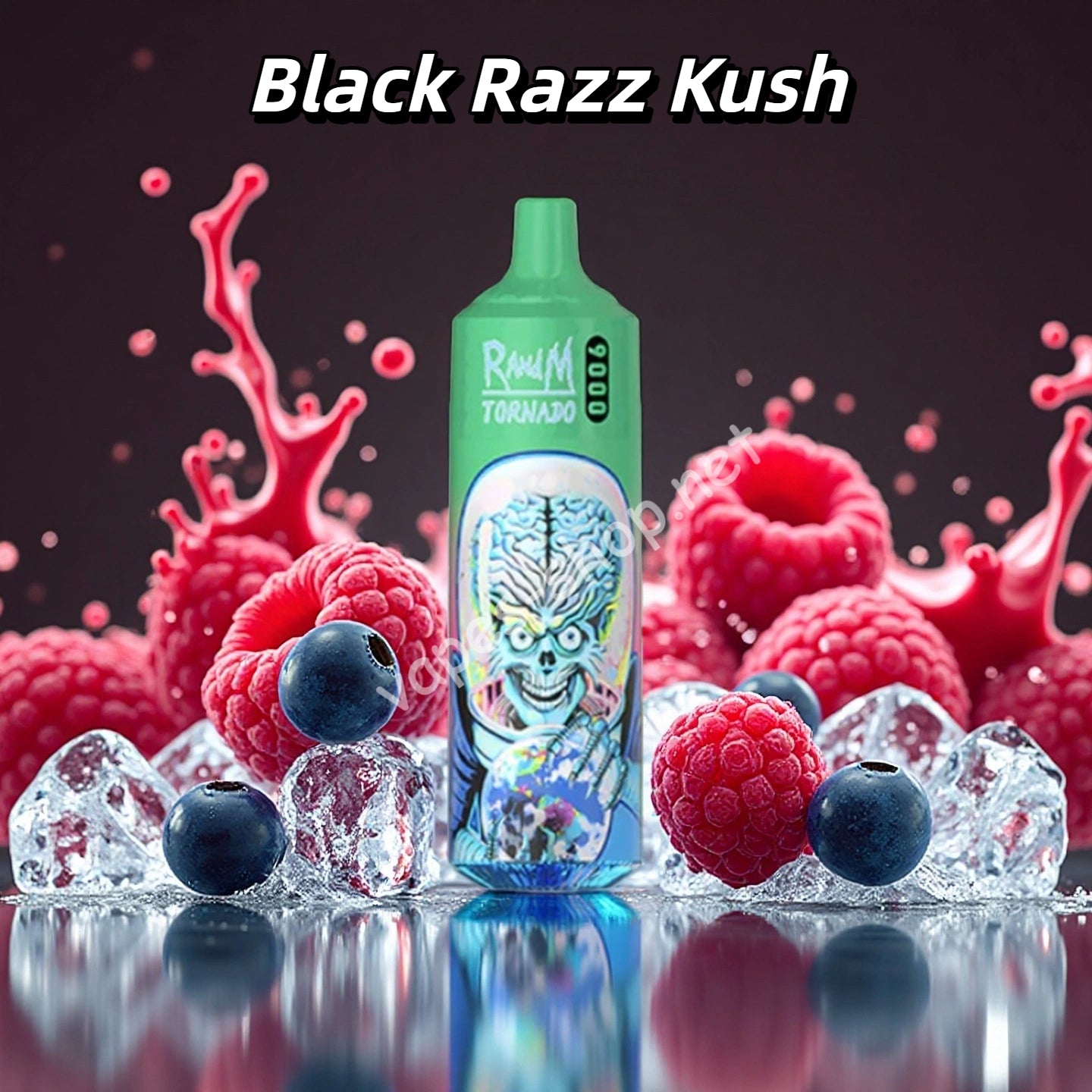 Black Razz Kush Puff 9000 Taff Randm Tornado