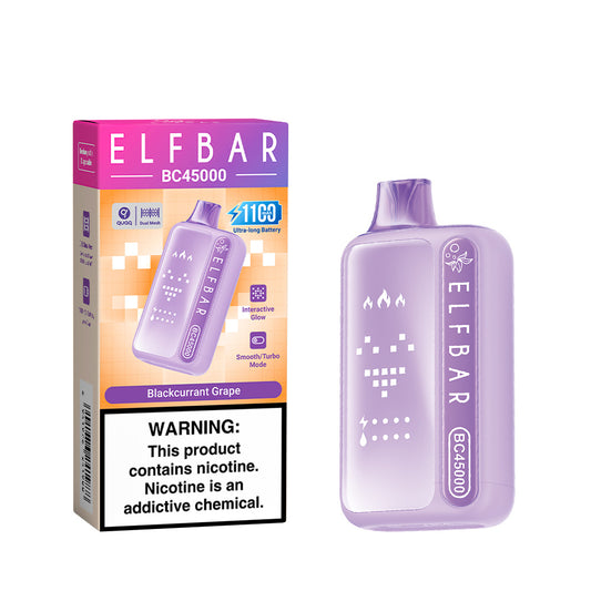 ELF BAR Vape BC45000 Saveur Blackcurrant Grape