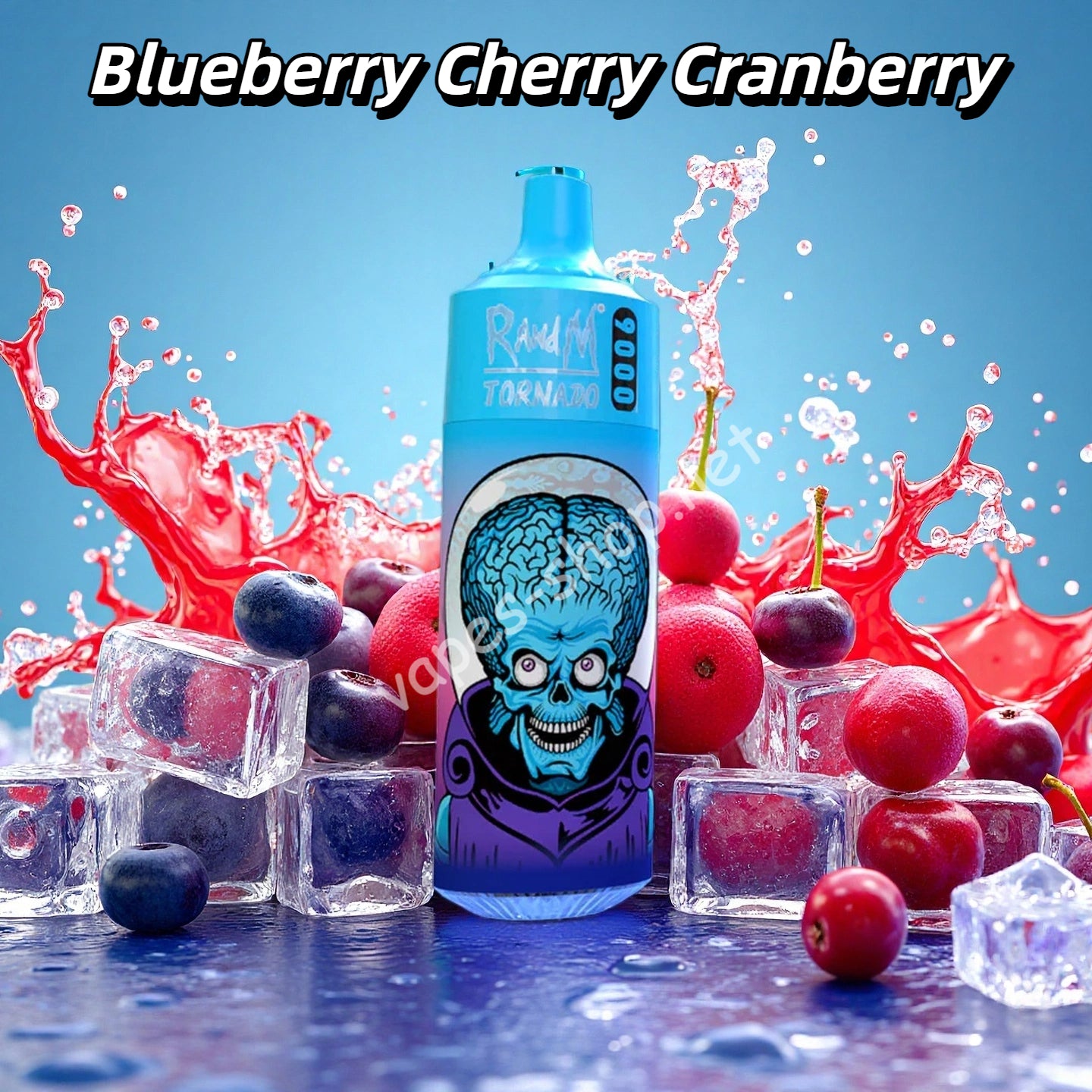 Blueberry Cherry Cranberry Randm Tornado 9K Puffs