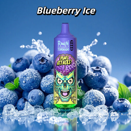 Blueberry Ice Randm Puff 9000 Taff Vape