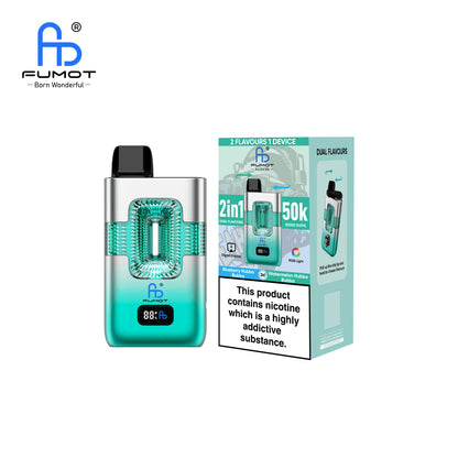 RandM FUMOT ECO 2IN1 50K Blueberry Hubba Bubba & Watermelon Hubba Bubba