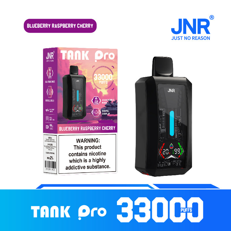 JNR Tank Pro 33K Bouffées Blueberry Raspberry Cherry
