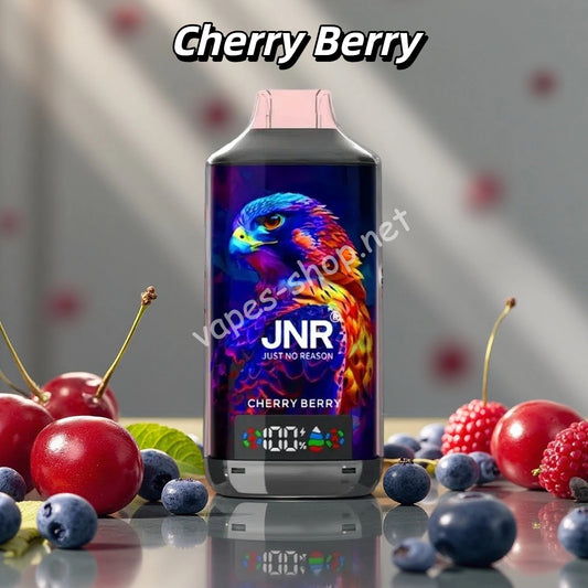 JNR Falcon-X 18K Bouffées Cigarette électronique Jetable Cherry Berry