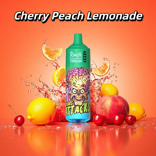 Cherry Peach Lemonade Puff 9K Randm Tornado Vape Jetable