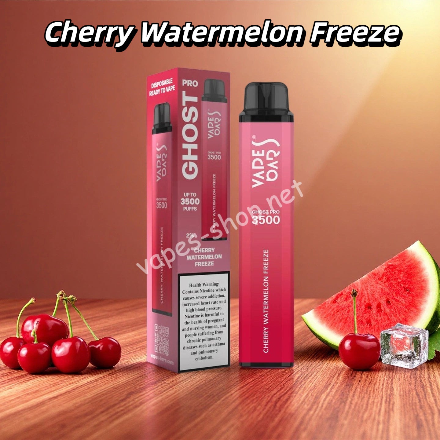 Cherry Watermelon Freeze Puff 3500 Taff Vape Jetable