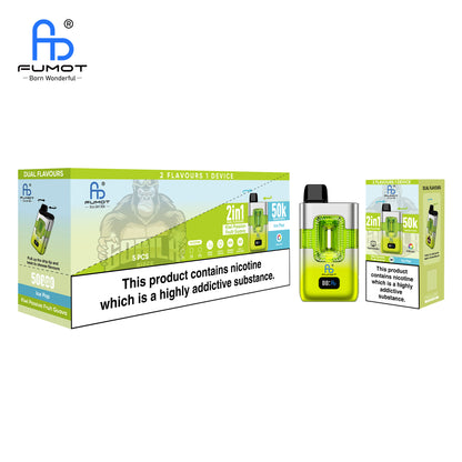 Ice Pop & Kiwi Passion Fruit Guava FUMOT ECO 2IN1 50K Vape
