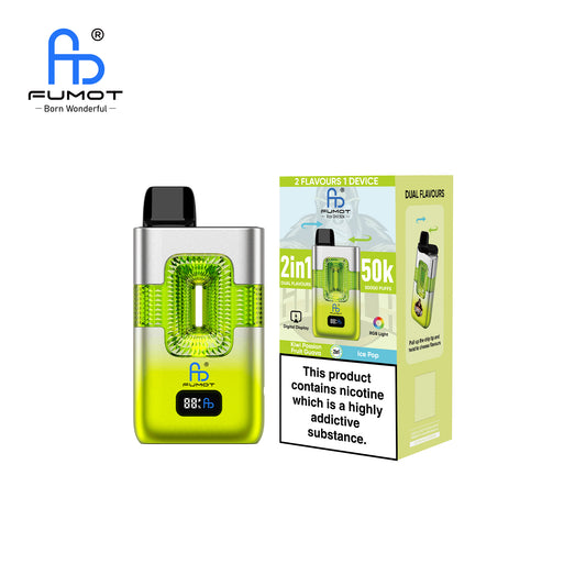 Ice Pop & Kiwi Passion Fruit Guava FUMOT ECO 2IN1 50K Vape