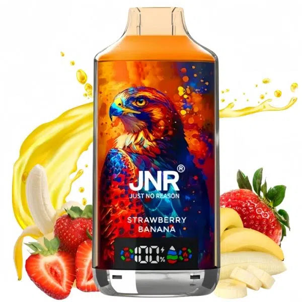 Puff 18K JNR Vape Strawberry Banana Saveur Cigarettes électroniques Jetables