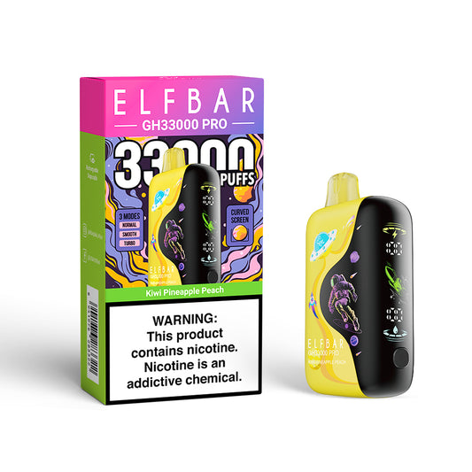 ELFBAR GH33000 Pro Vape Saveur Kiwi Pineapple Peach
