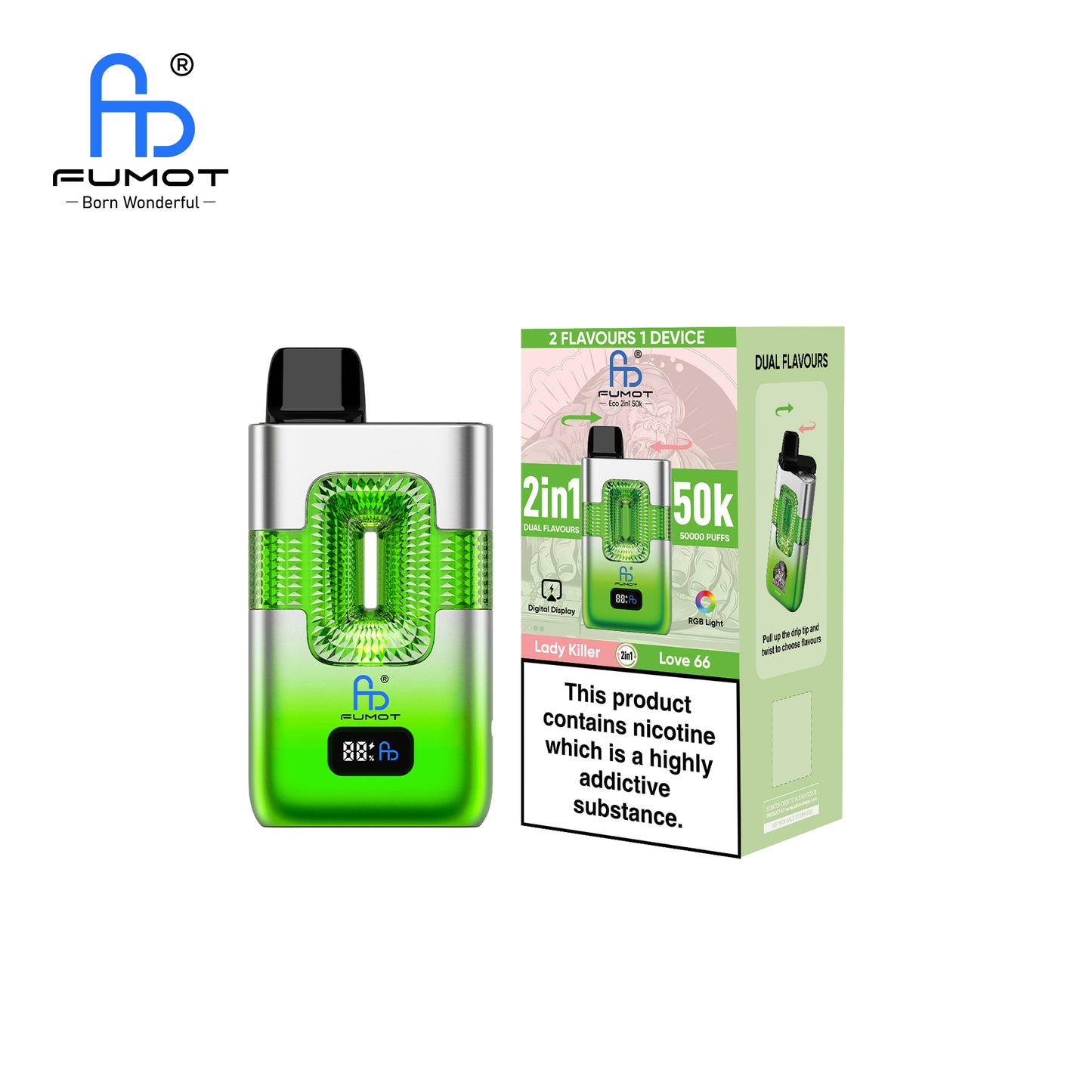 Puff FUMOT ECO 2IN1 50K Taff Lady Killer & Love 66