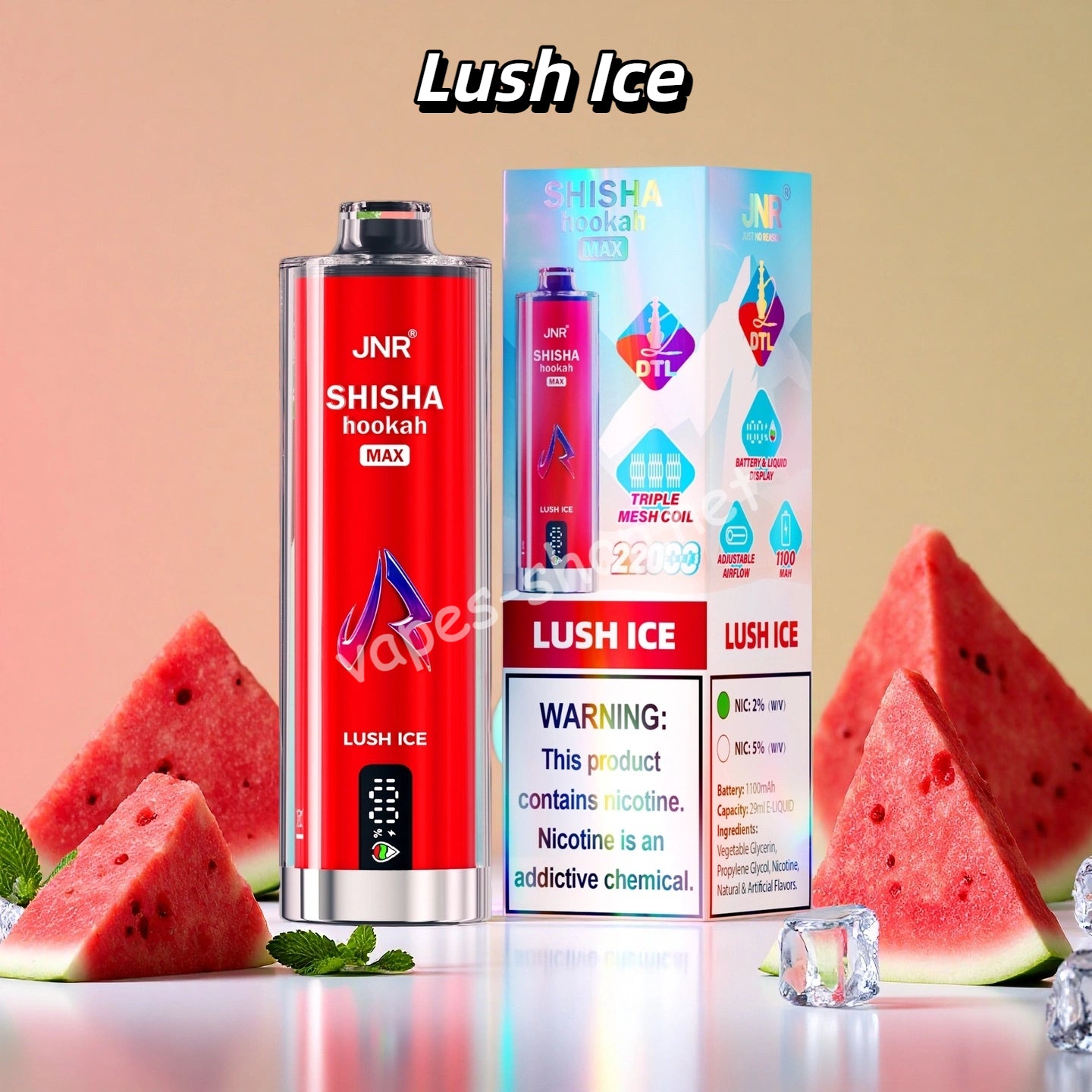 Lush Ice JNR Vape Puff 22000 Taff Vape
