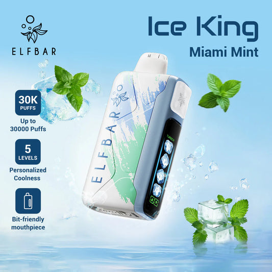 Miami Mint - Prix Puff 30000 Taff Rechargeable Liquide Cigarette électronique Jetable