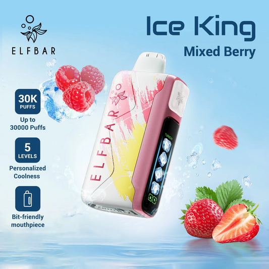 Elf Bar Recharge Puff 30000 Taff Mixed Berry Cigarette électronique Jetable with 5% Nicotine