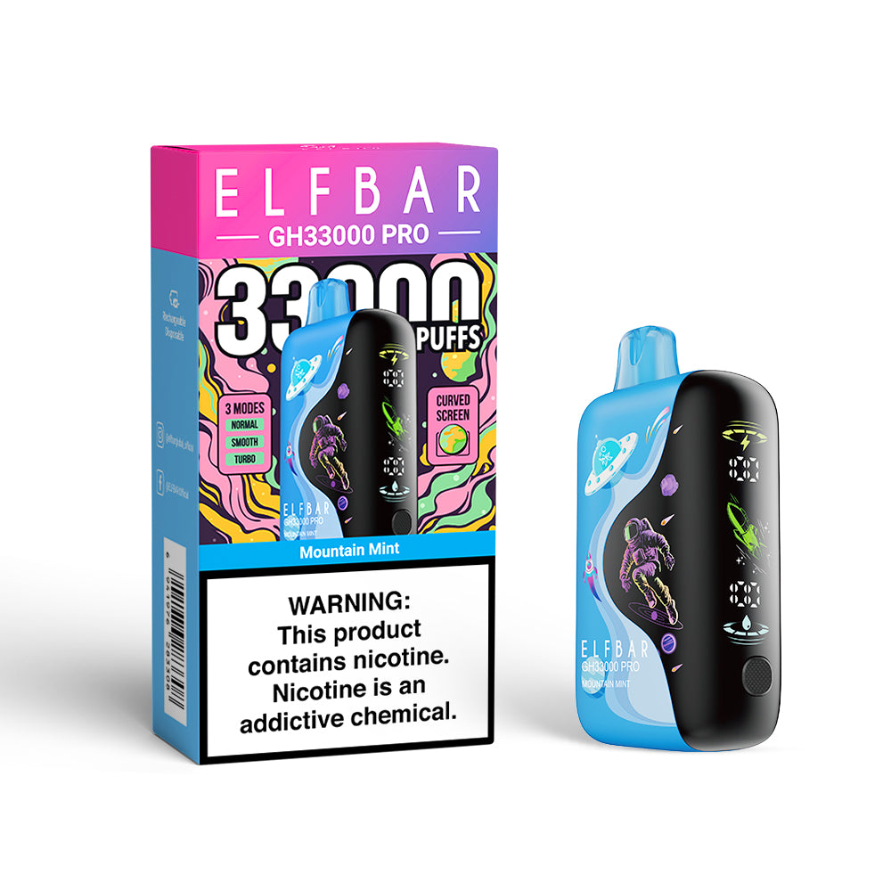 ELFBAR GH33000 Pro Vape Saveur Mountain Mint