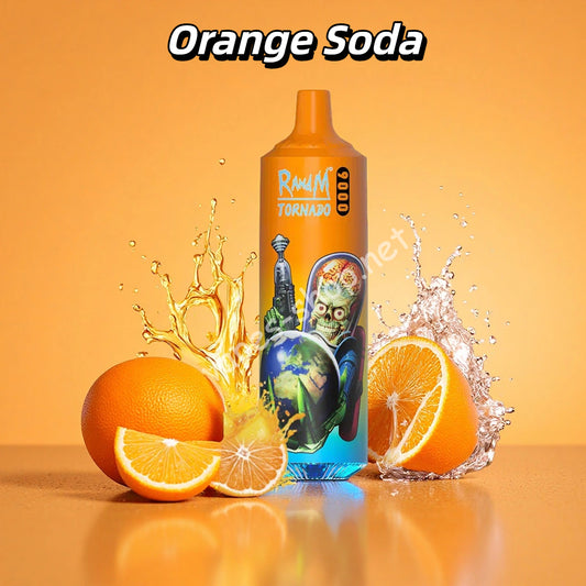 Orange Soda Randm Puff 9000 Taff