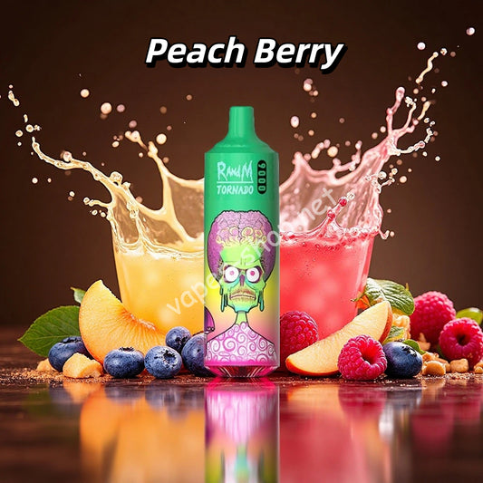 Peach Berry Randm Tornado 9000 Puffs