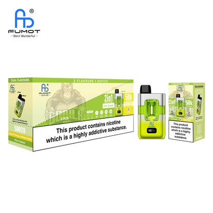 FUMOT ECO 2IN1 50K Puffs Peach Mango Watermelon & Pina Colada