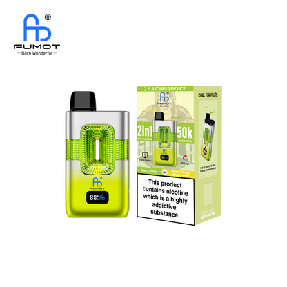 FUMOT ECO 2IN1 50K Puffs Peach Mango Watermelon & Pina Colada