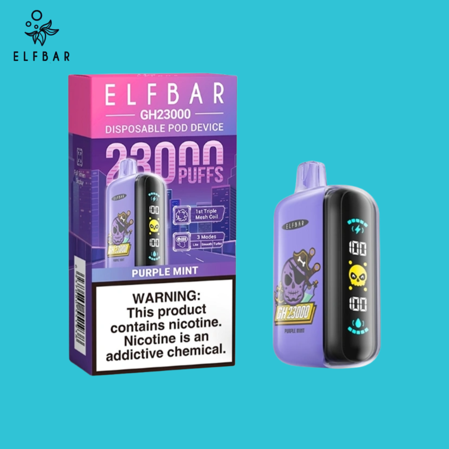 Elf Bar GH23000 23K Puffs Purple Mint
