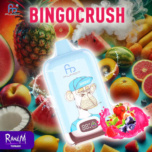 RandM Digital Box Puff 12000 Taff Vape Jetable with 20ml E-liquide Bingo Crush Goût