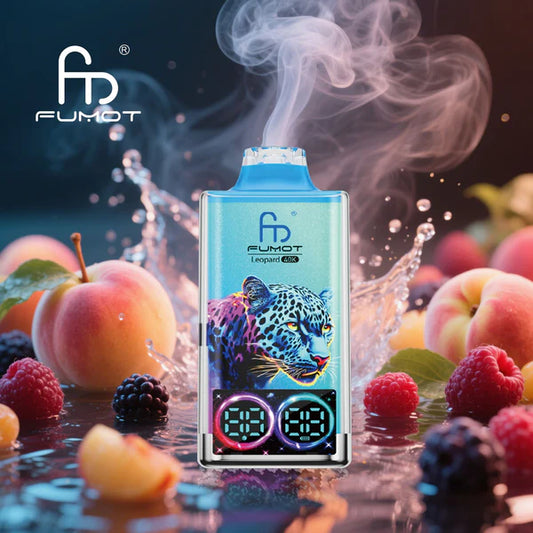 Fumot Leopard Puff 40000 Taff Nicotine Cigarette électronique - Peach Berry Gout