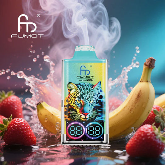Fumot Leopard 40000 Puff 40K Bouffees Strawberry Banana Nicotine Vape Jetable
