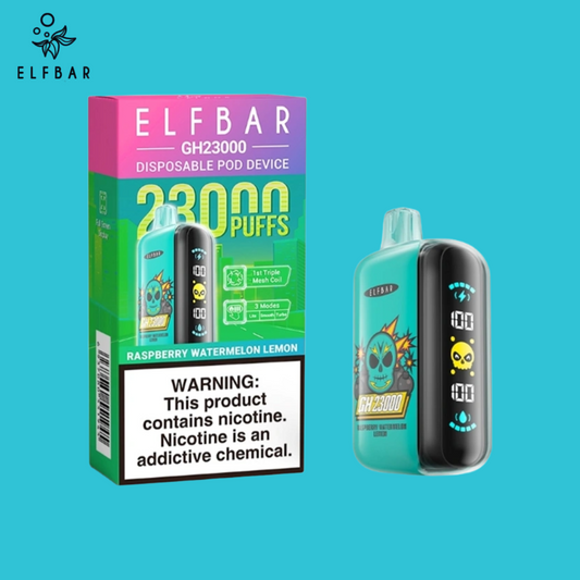 Raspberry Watermelon Lemon Elf Bar GH23000 Vape