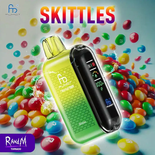 Prix Puff Tornado 20000 Puffs Skittles Gout Cigarette électronique Jetable