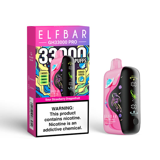 Sour Strawberry Dragonfruit ELFBAR GH33000 Pro Vape